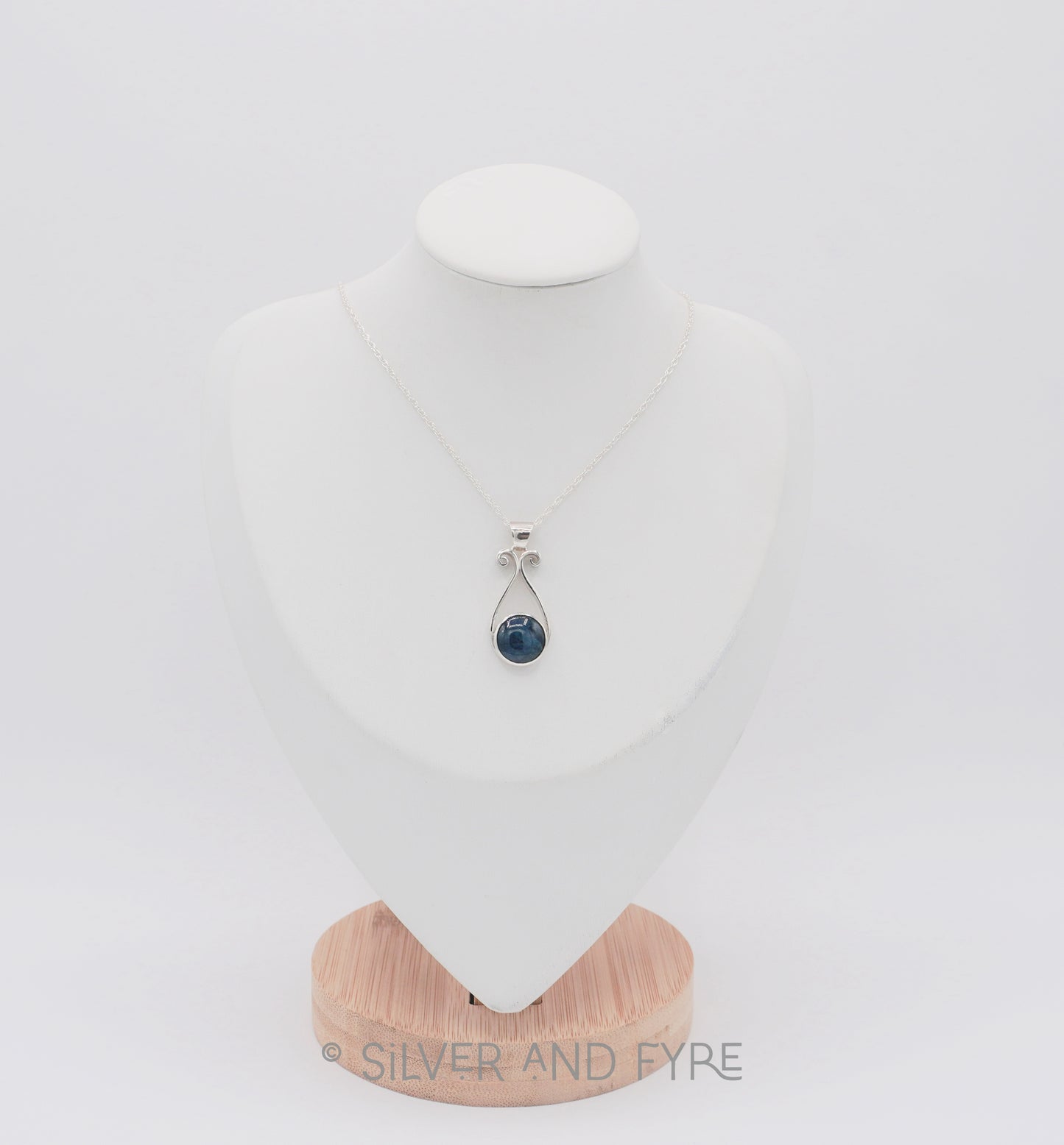 Apatite Scroll Necklace