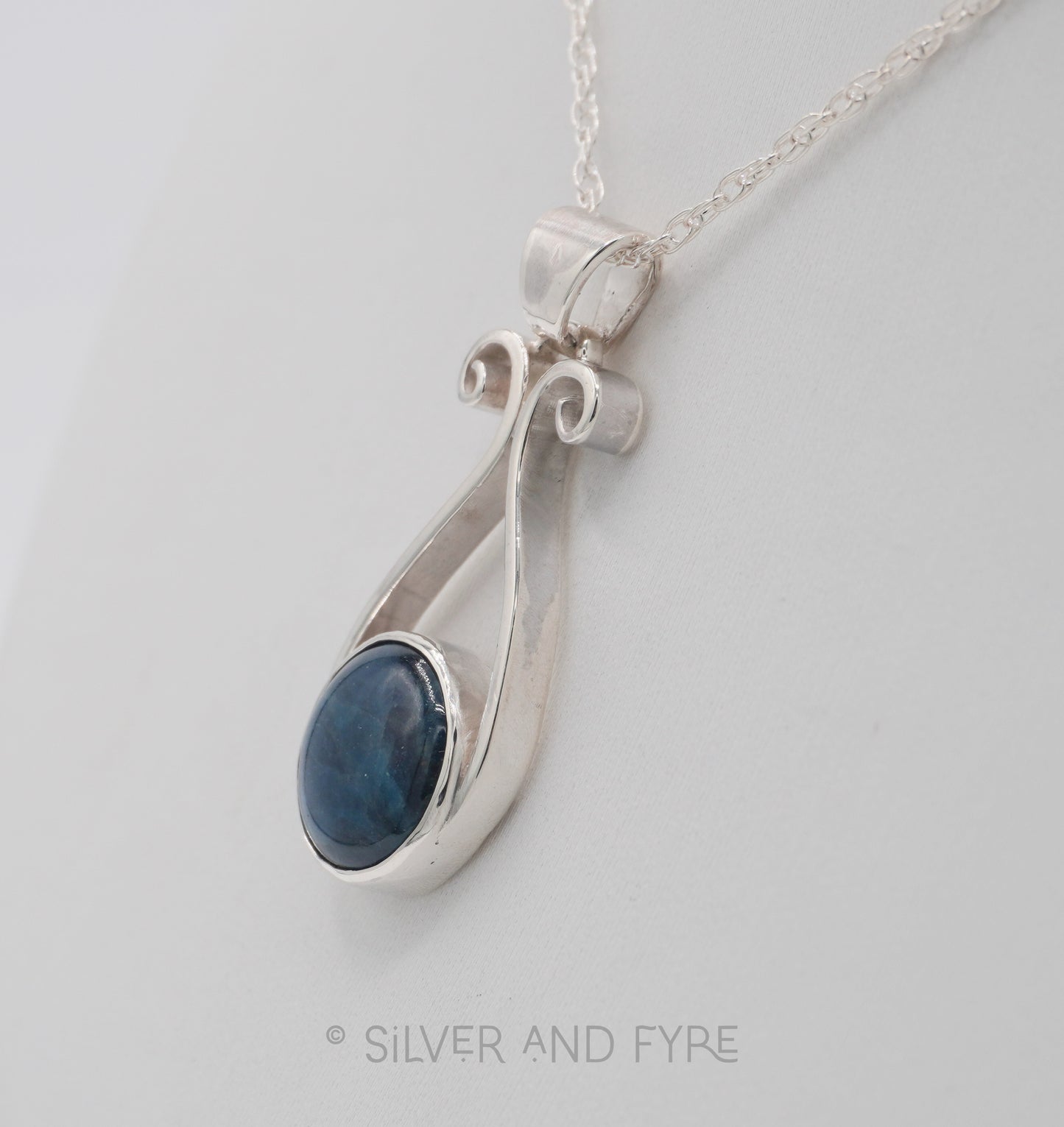Apatite Scroll Necklace