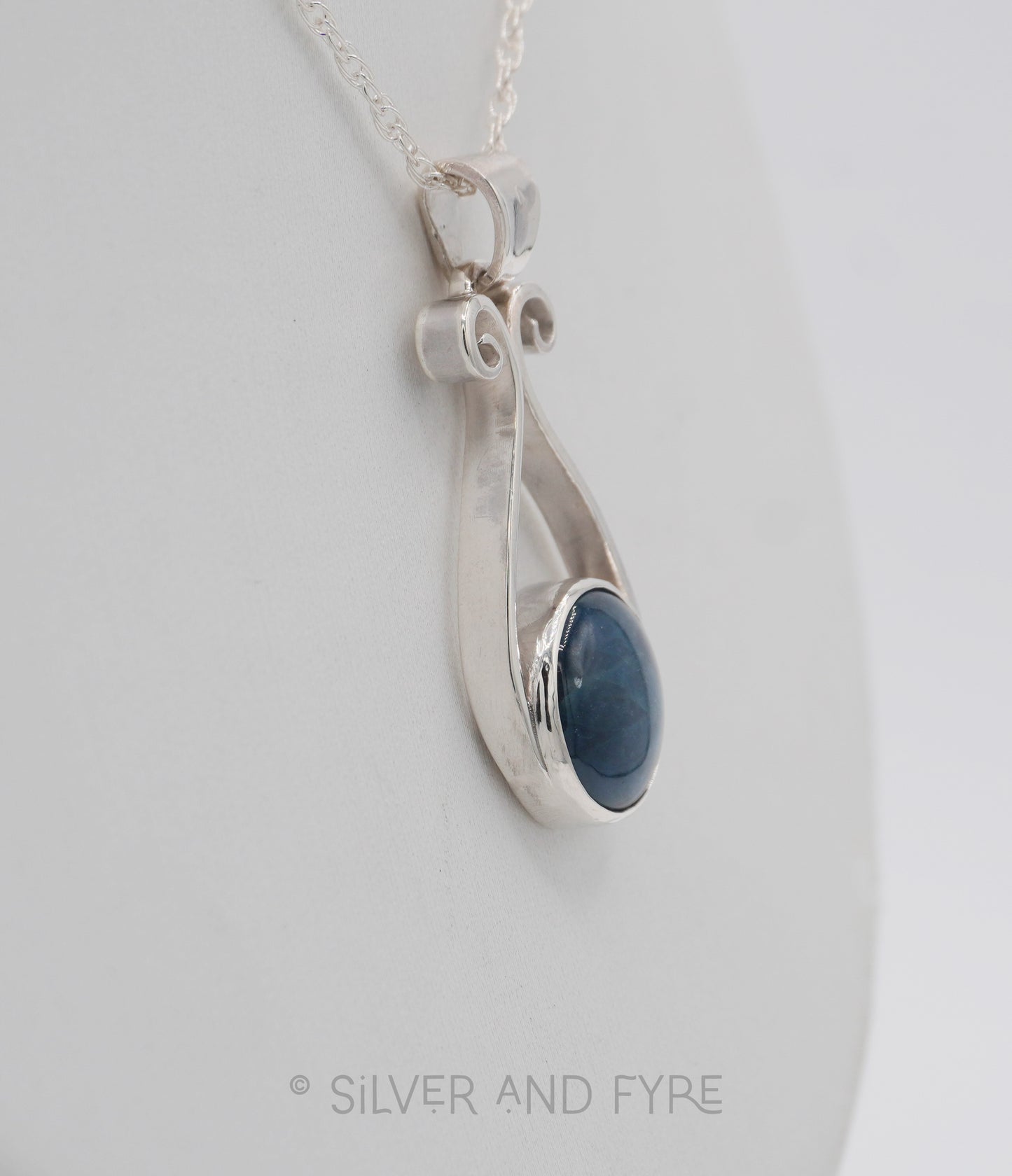 Apatite Scroll Necklace