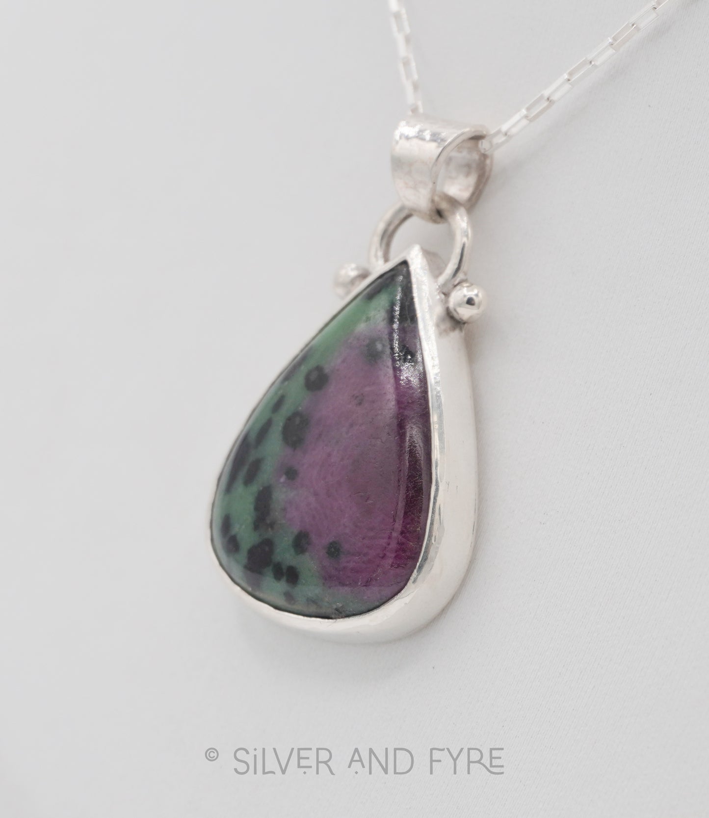 Ruby in Zoisite Pendant Necklace