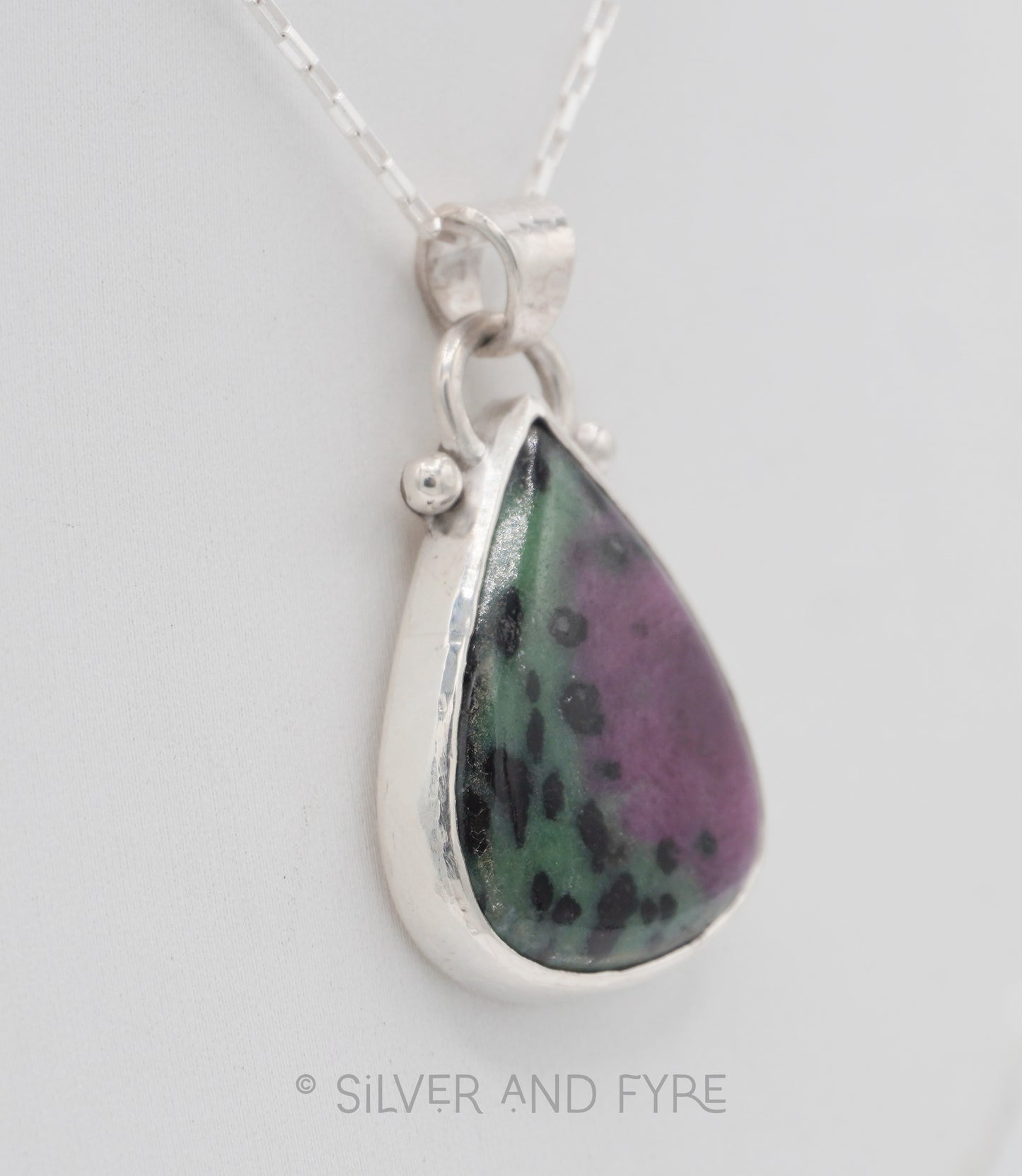 Ruby in Zoisite Pendant Necklace