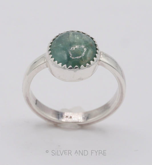 Green Kyanite Ring