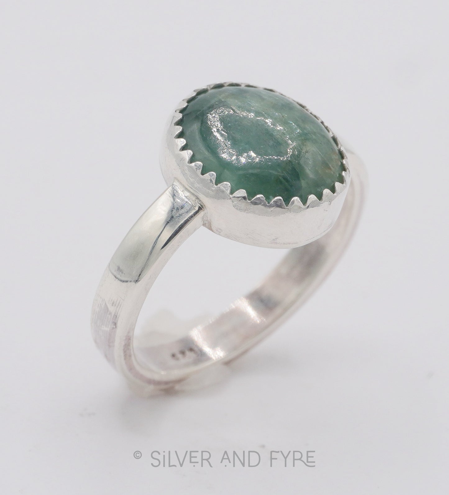 Green Kyanite Ring