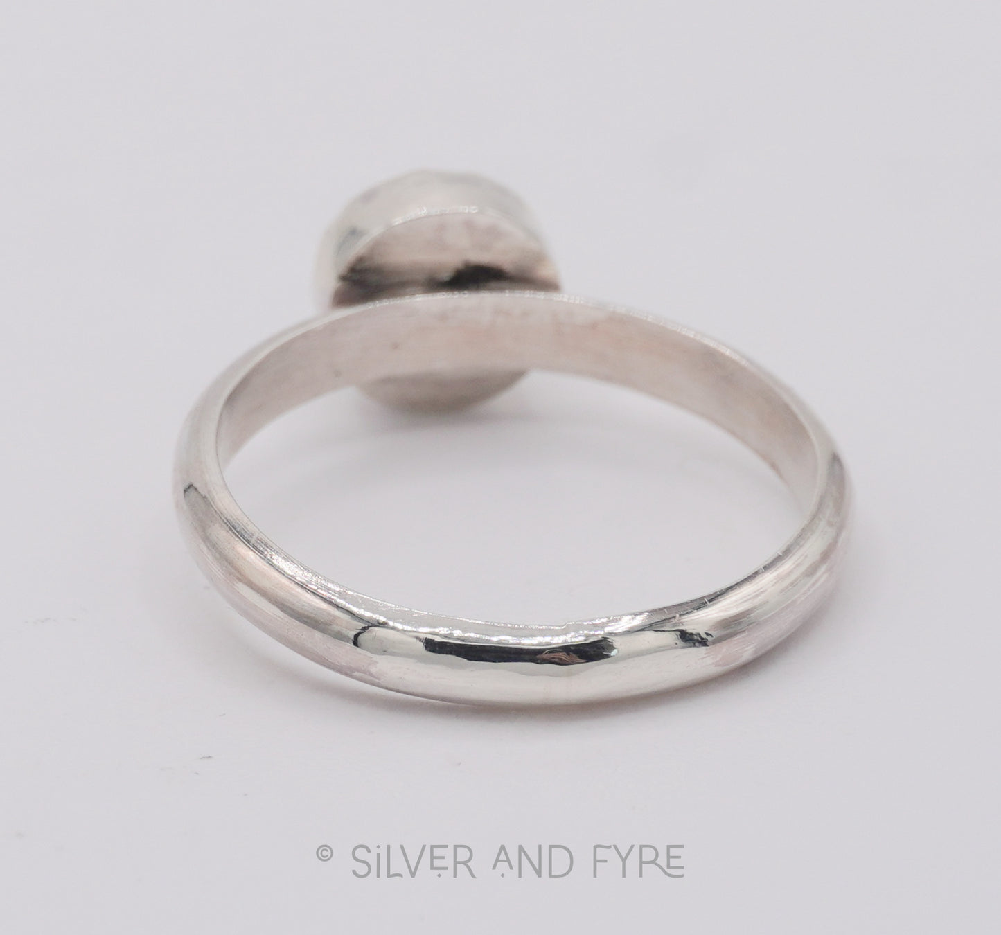 Aqua Chalcedony Stacking Ring