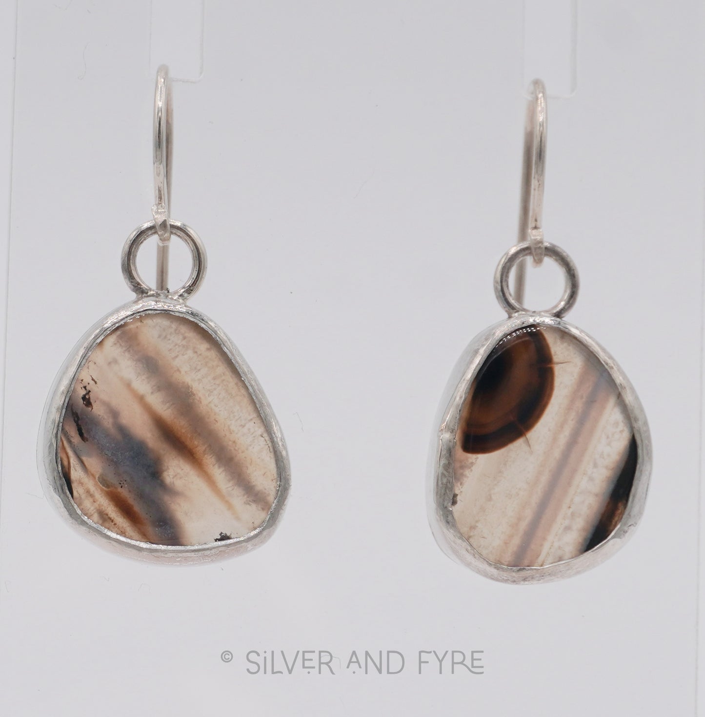 Montana Agate Freeform Earrings