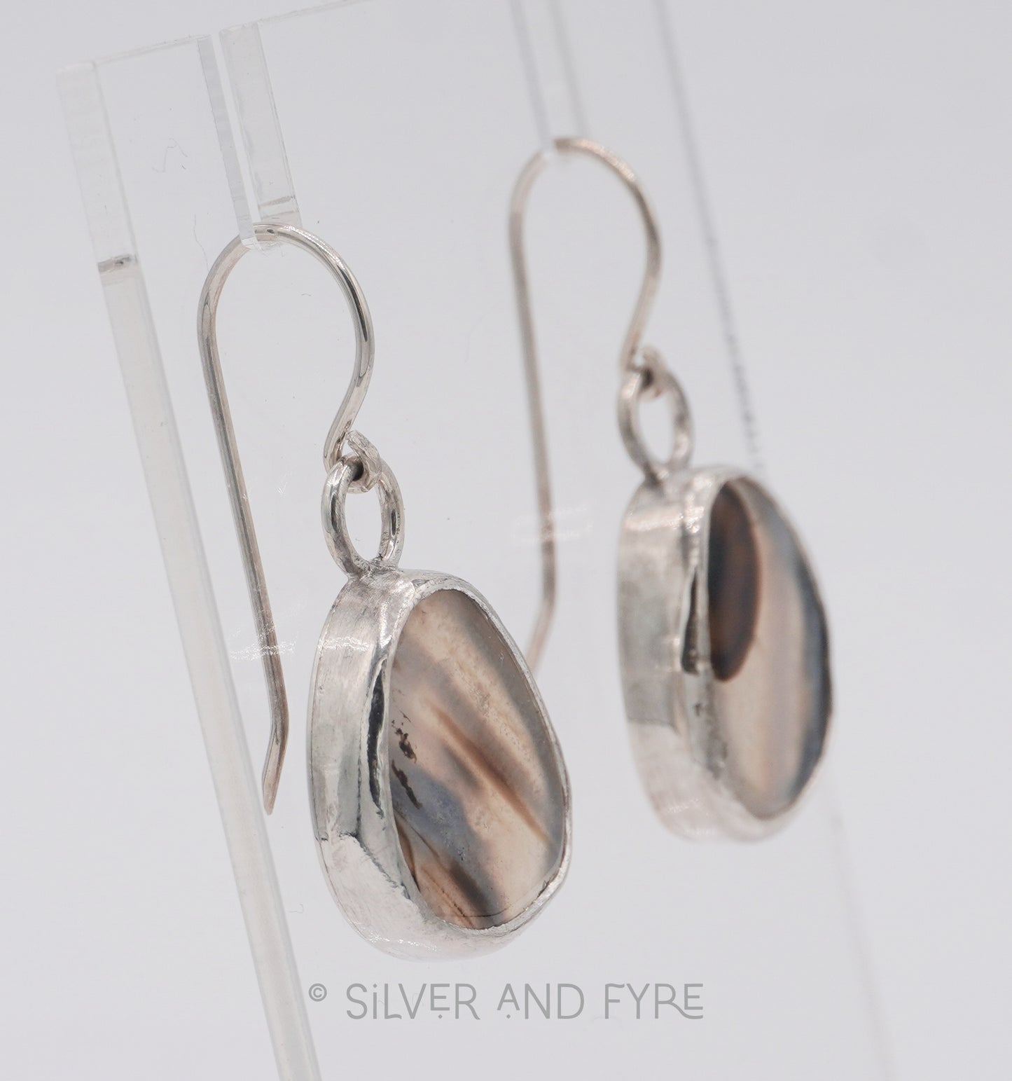 Montana Agate Freeform Earrings