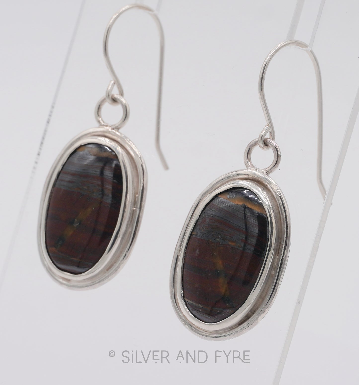 Red Tiger Eye Earrings