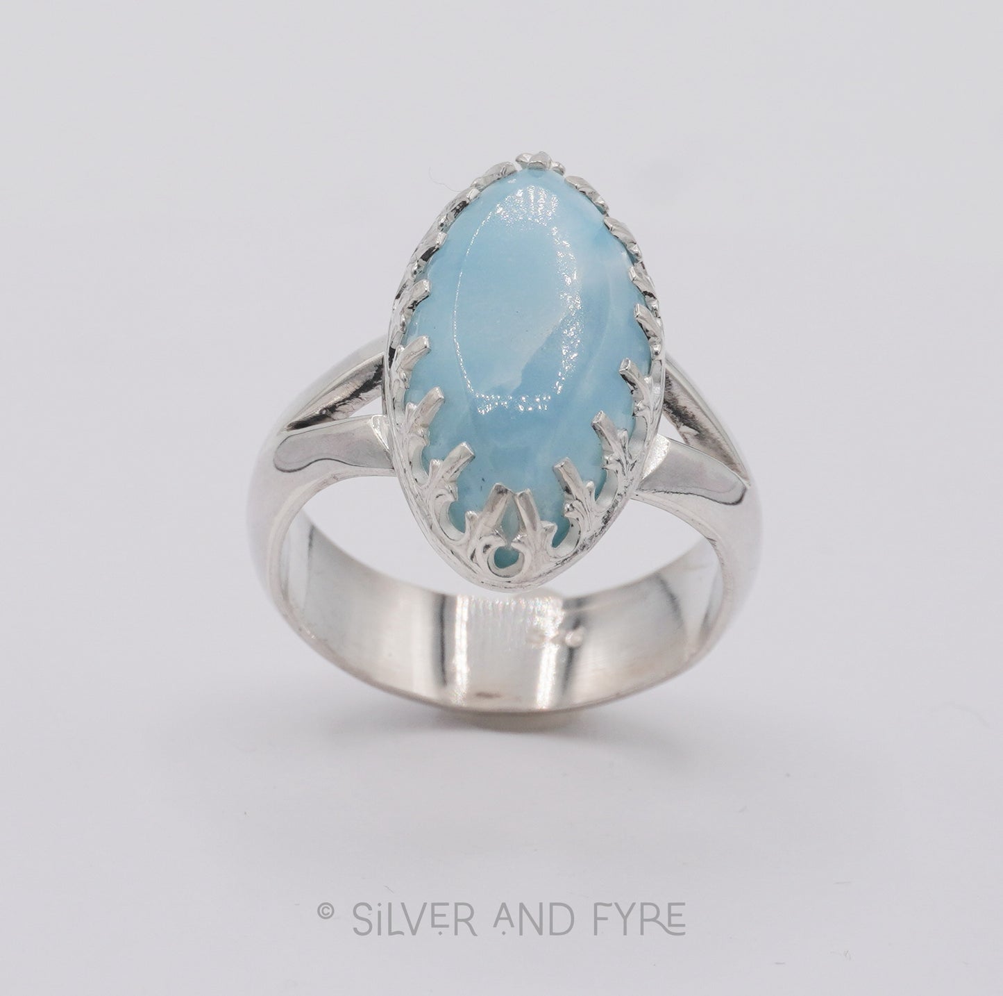 Larimar Marquise Cocktail Ring