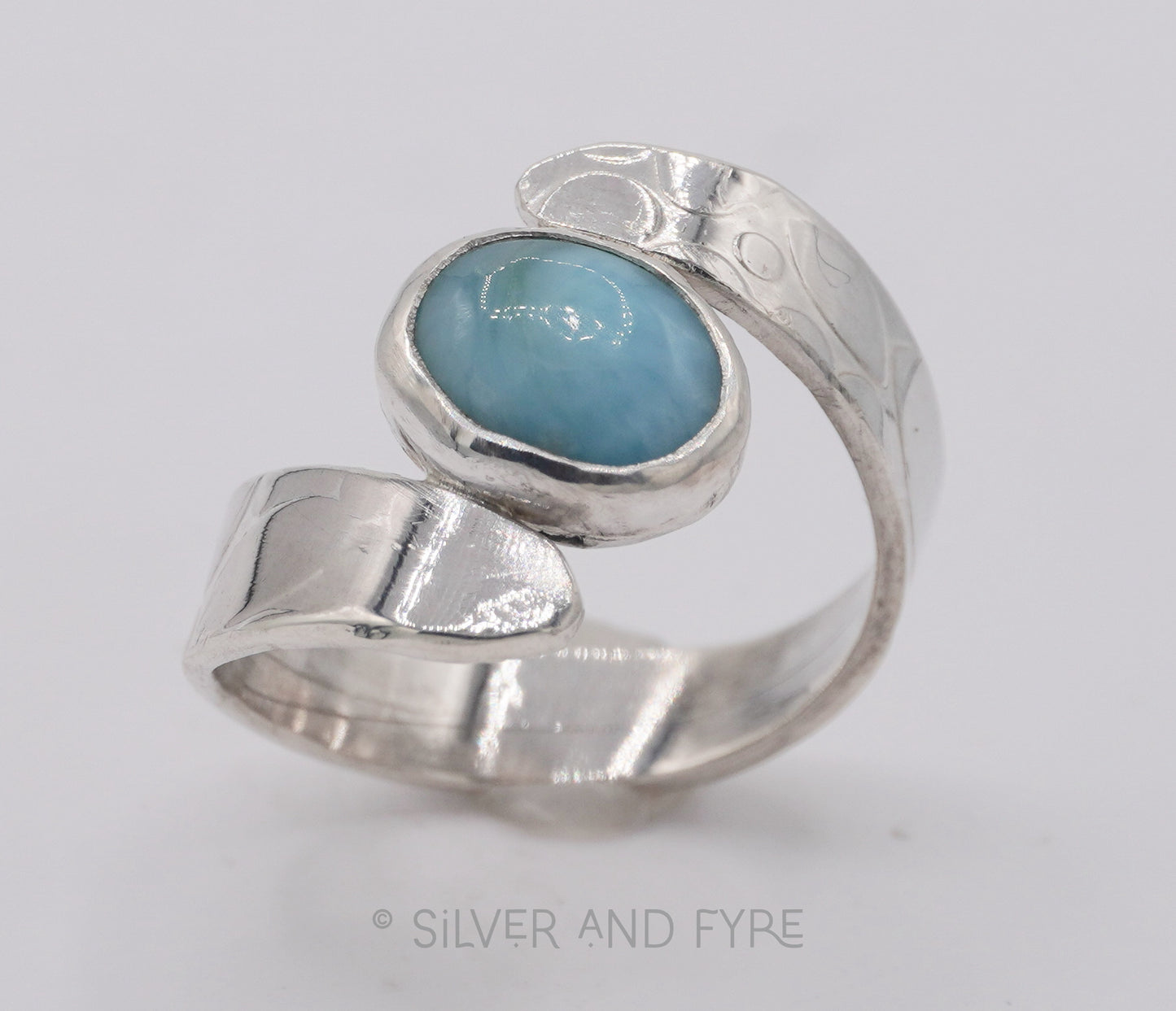 Larimar Swirl Ring