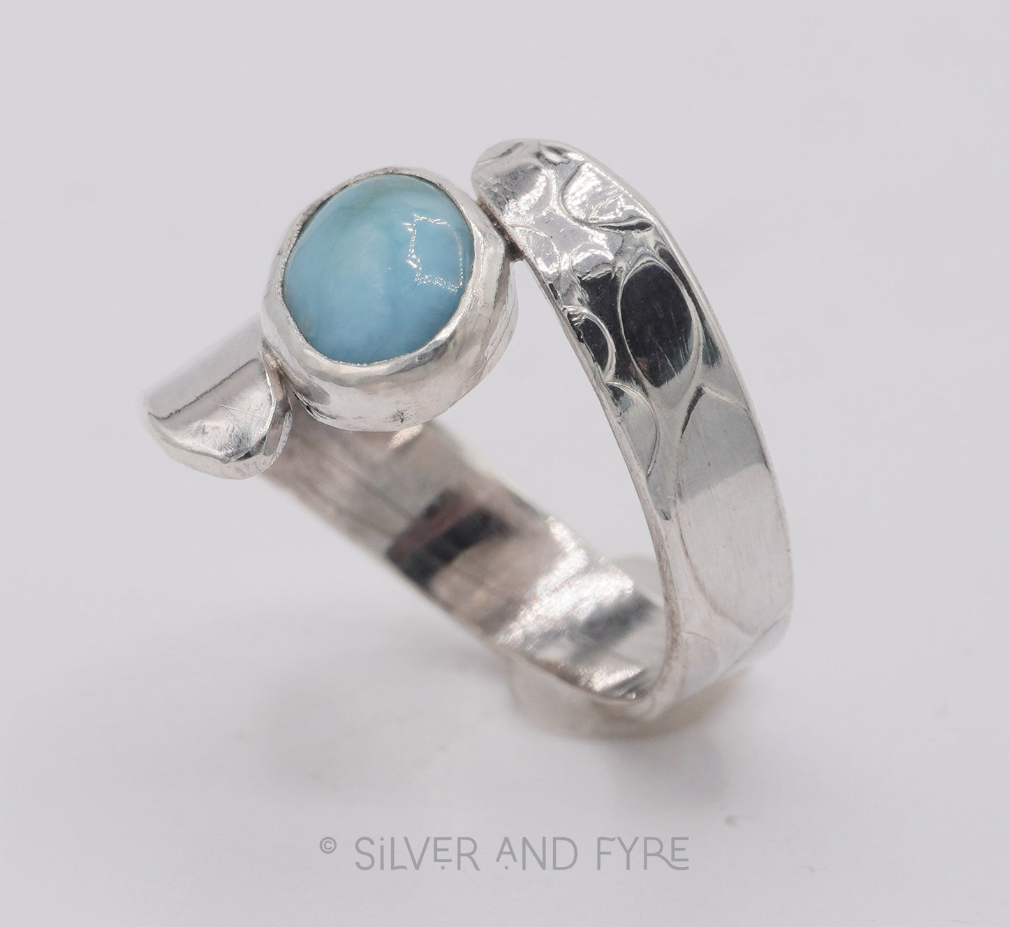 Larimar Swirl Ring