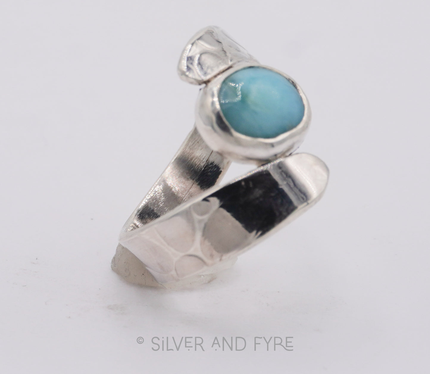 Larimar Swirl Ring