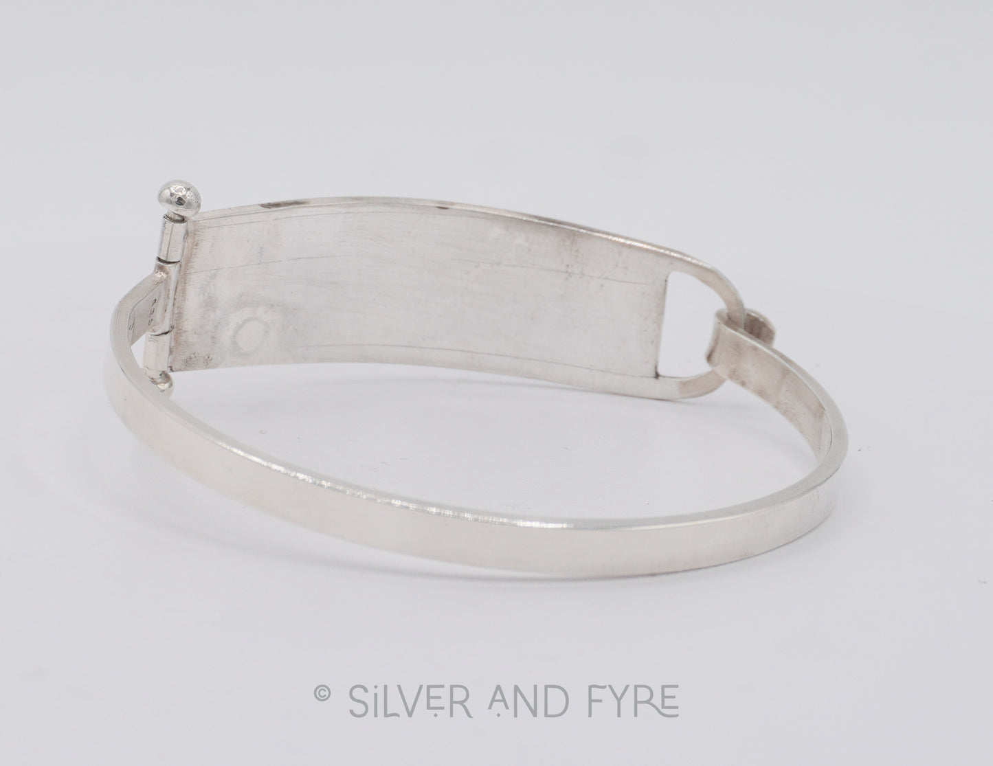 Floral Embossed Hinged Cuff Bracelet